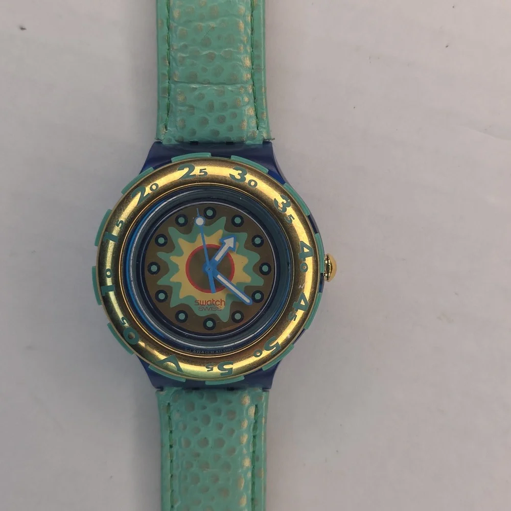 Swatch Vintage 1994 Y2K Scubba Watch Rare Retro